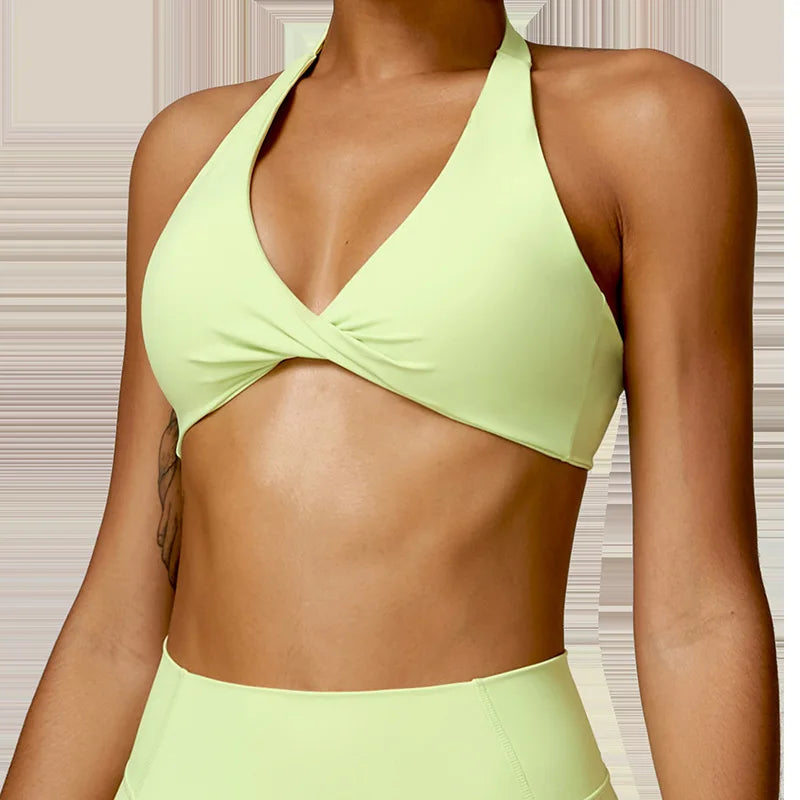 Set Reggiseno Halter e Leggings Vita Alta