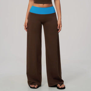 Mocha with Intense Blue Waistband