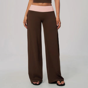 Mocha with Powder Pink Waistband