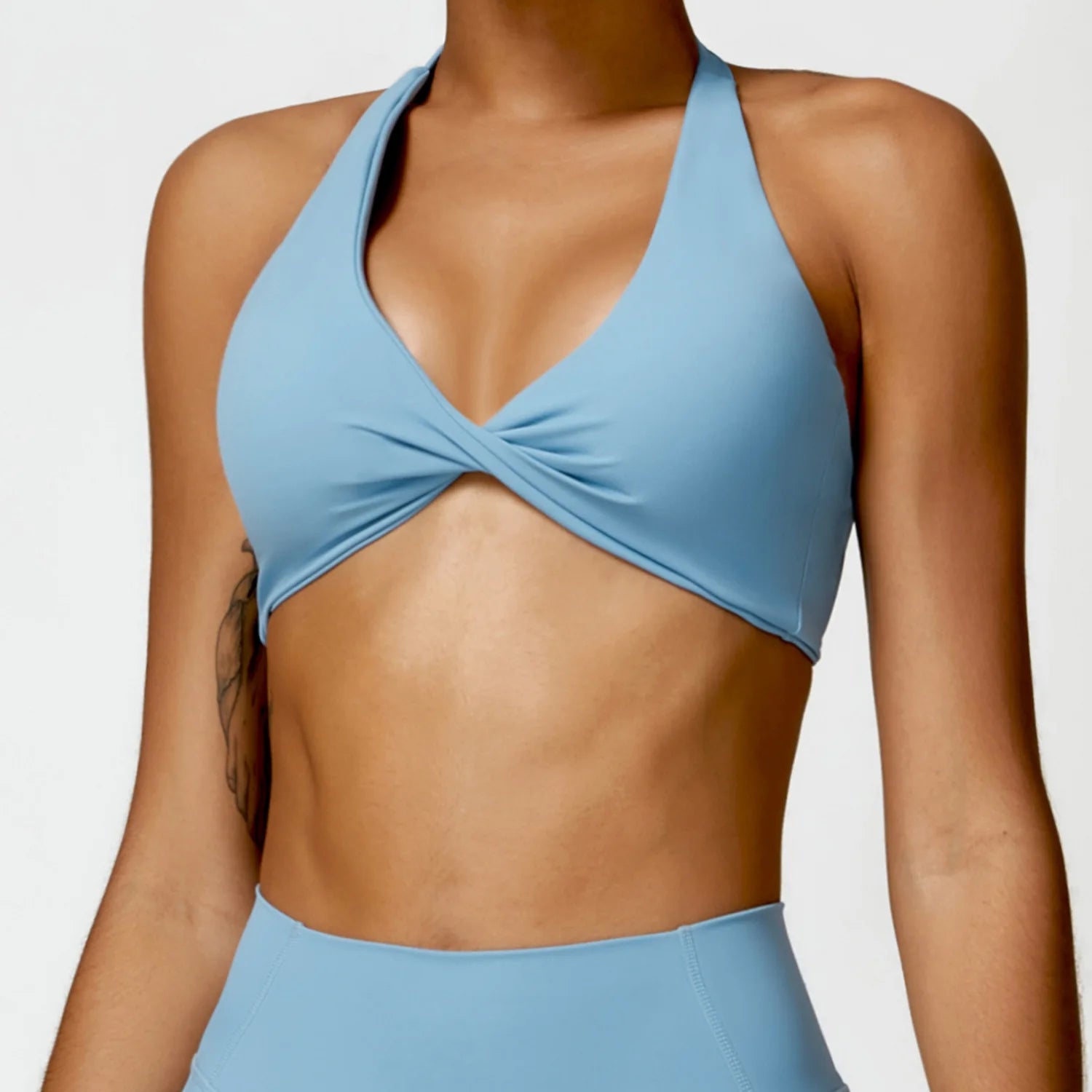 Set Reggiseno Halter e Leggings Vita Alta