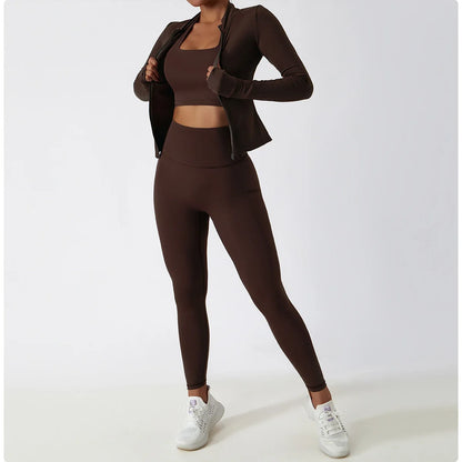 Giacca Sportiva Slim con Zip Integrale, Collo alla Coreana e Fori per il Pollice