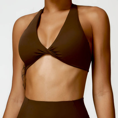Set Reggiseno Halter e Leggings Vita Alta