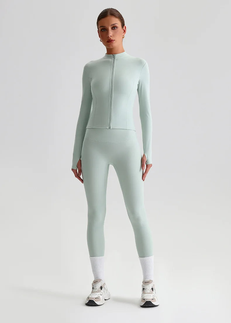 Leggings a Vita Alta con Cucitura a V sul Retro