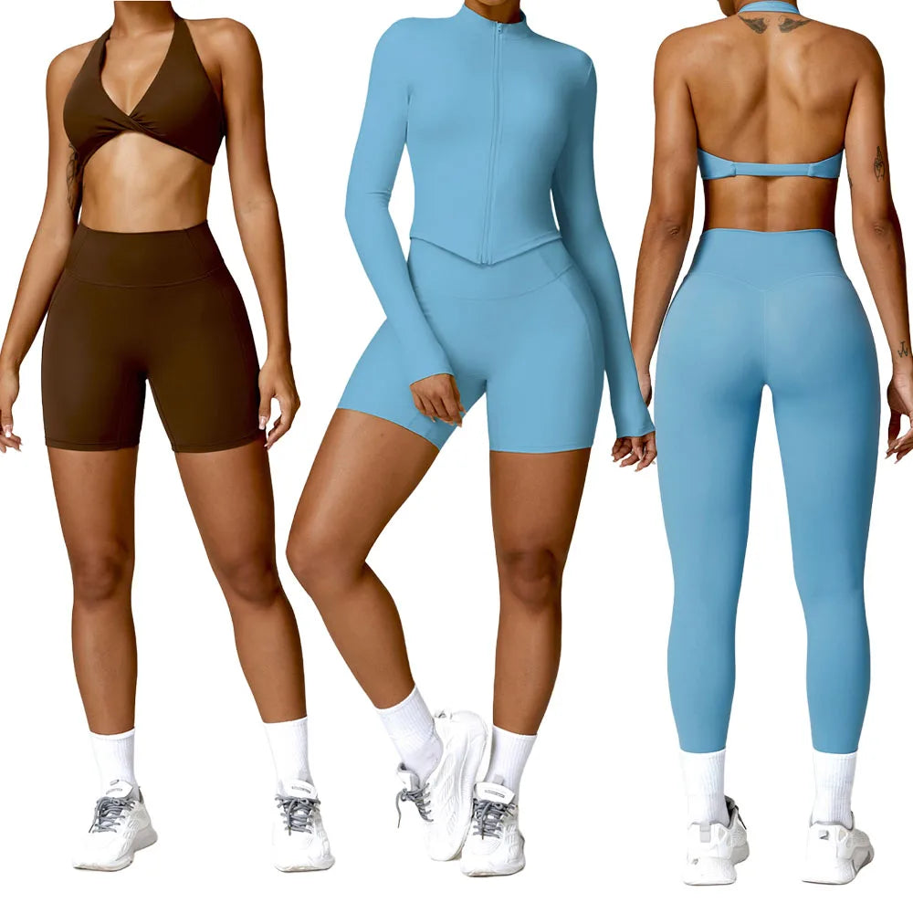 Pantaloncini Ciclista Vita Alta con Cucitura a V