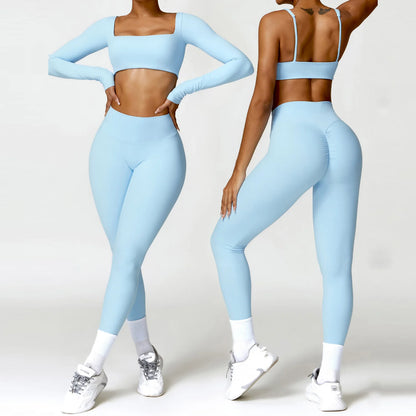 Leggings Vita Alta con Fondoschiena Arricciato