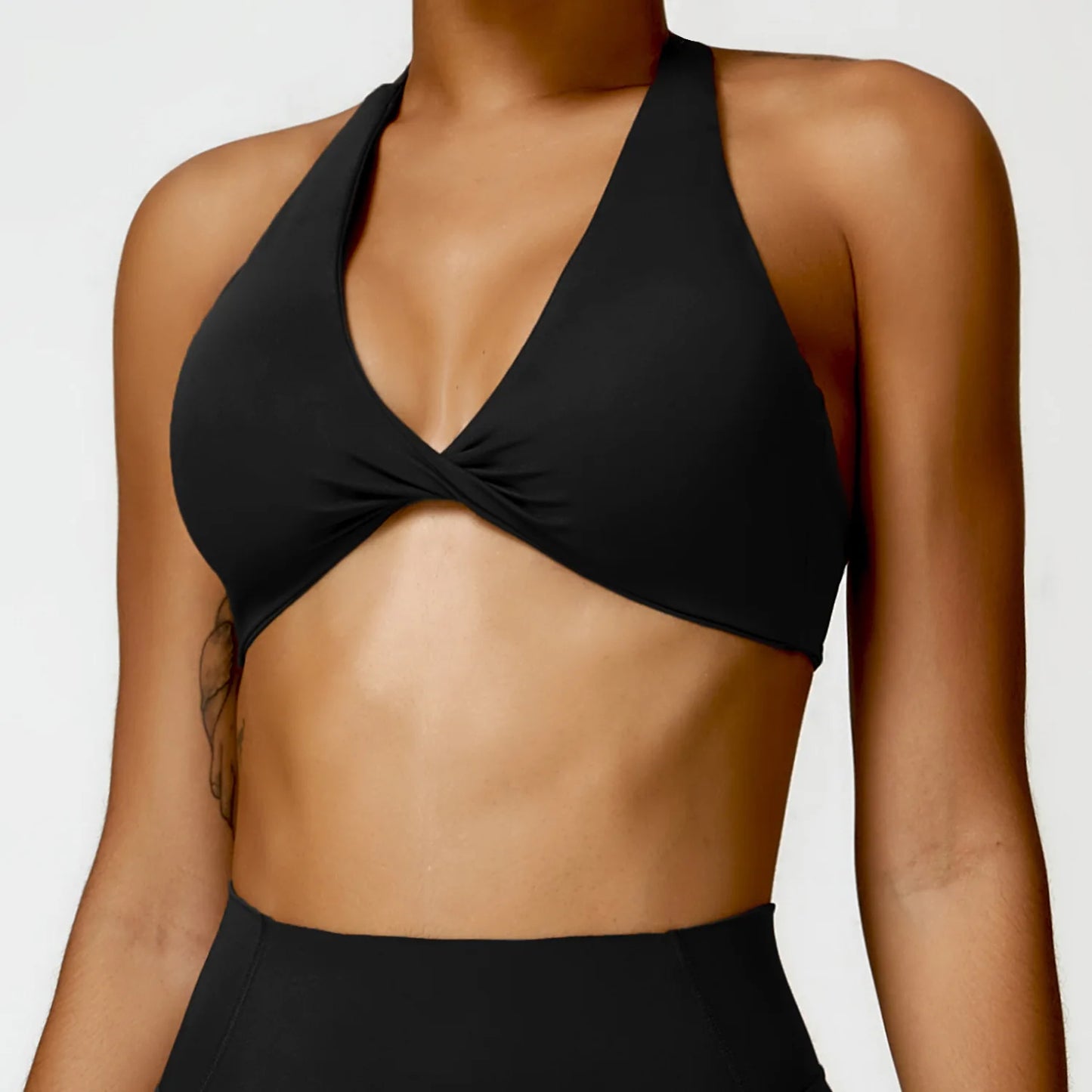 Set Reggiseno Halter e Leggings Vita Alta