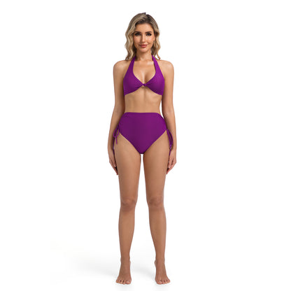 Leia | bikini halter twist vita alta