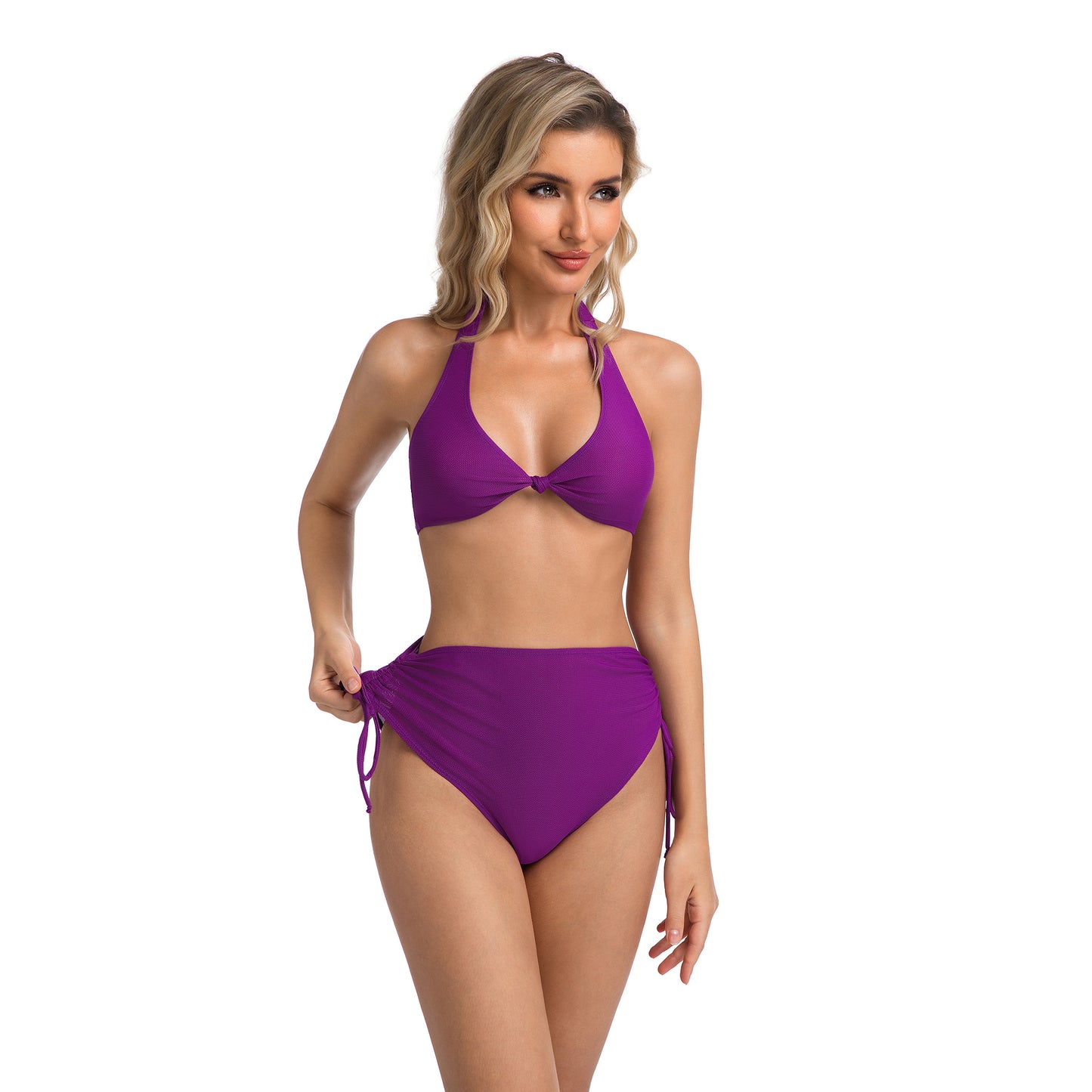 Leia | bikini halter twist vita alta