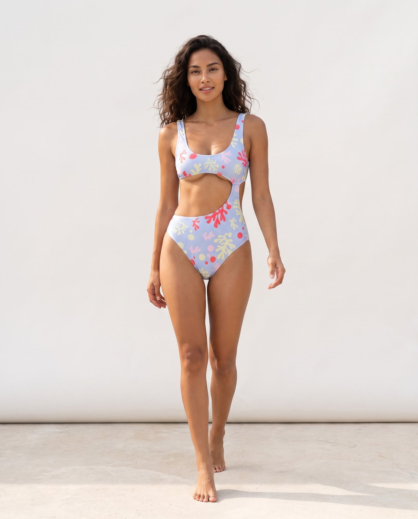 Venere | Costume intero Ocean Bliss tan-through — coprenza in movimento