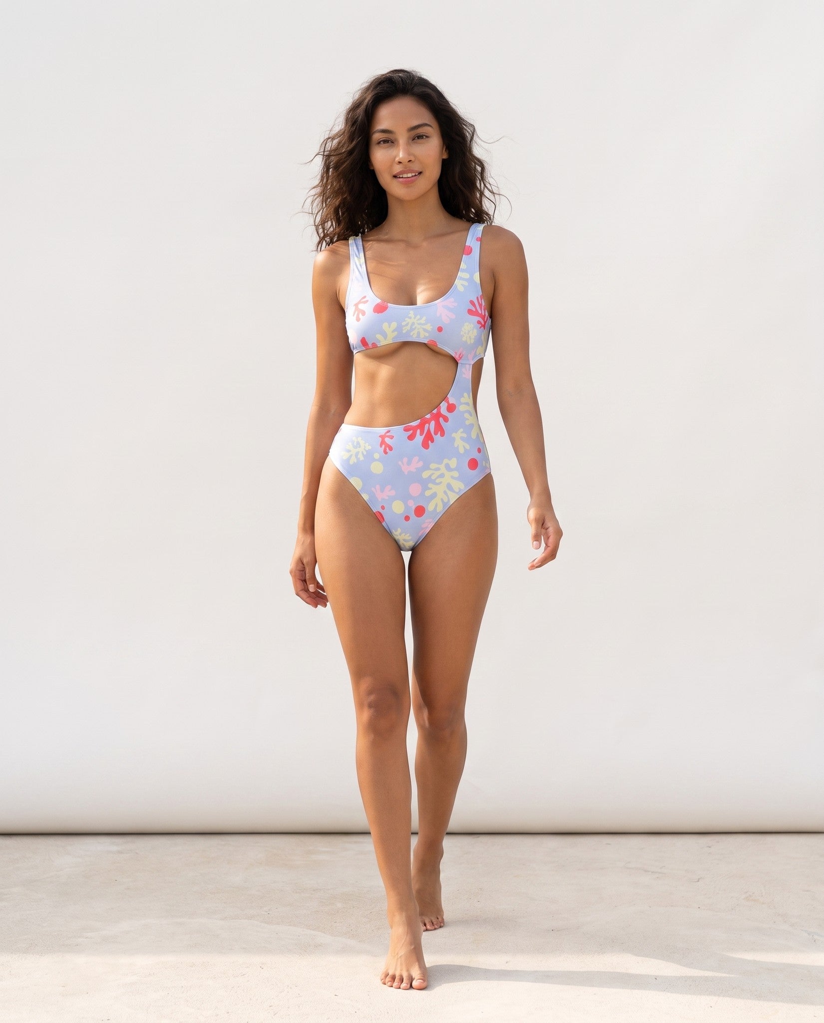 Venere | Costume intero Ocean Bliss tan-through — coprenza in movimento