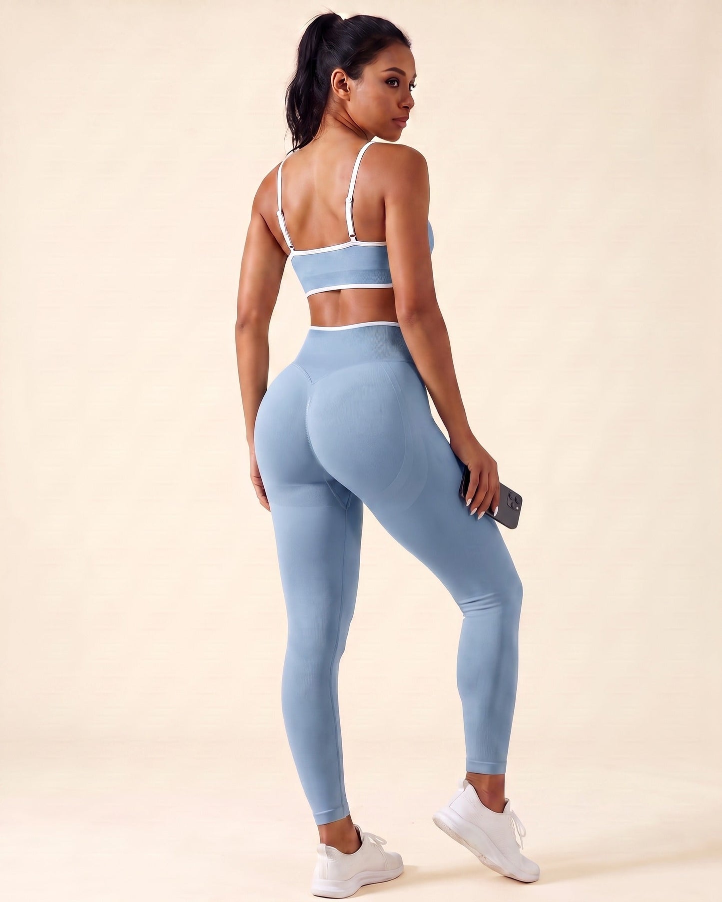 Leggings Push-Up Sculptline Edge Azzurro Baby