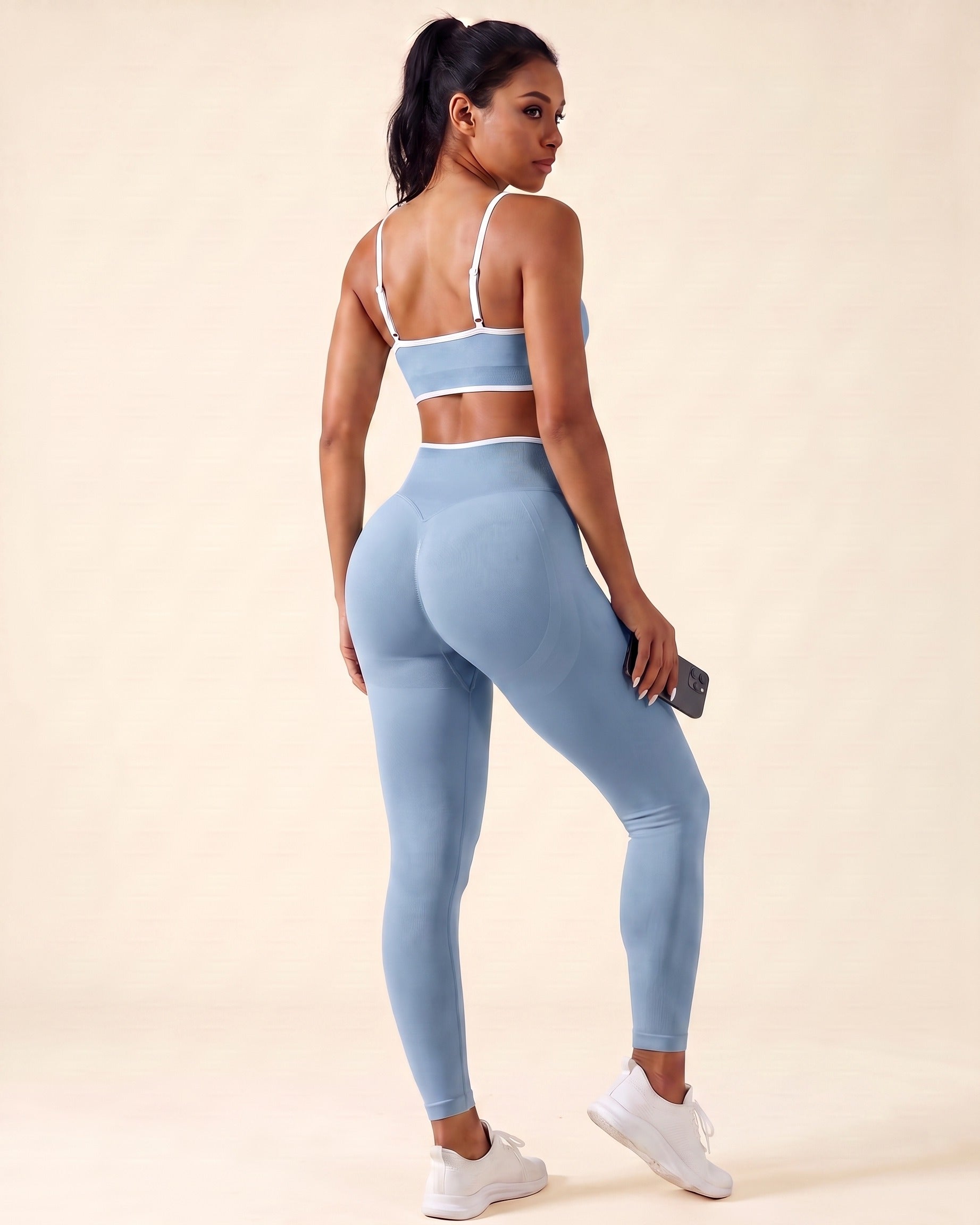 Leggings Push-Up Sculptline Edge Azzurro Baby