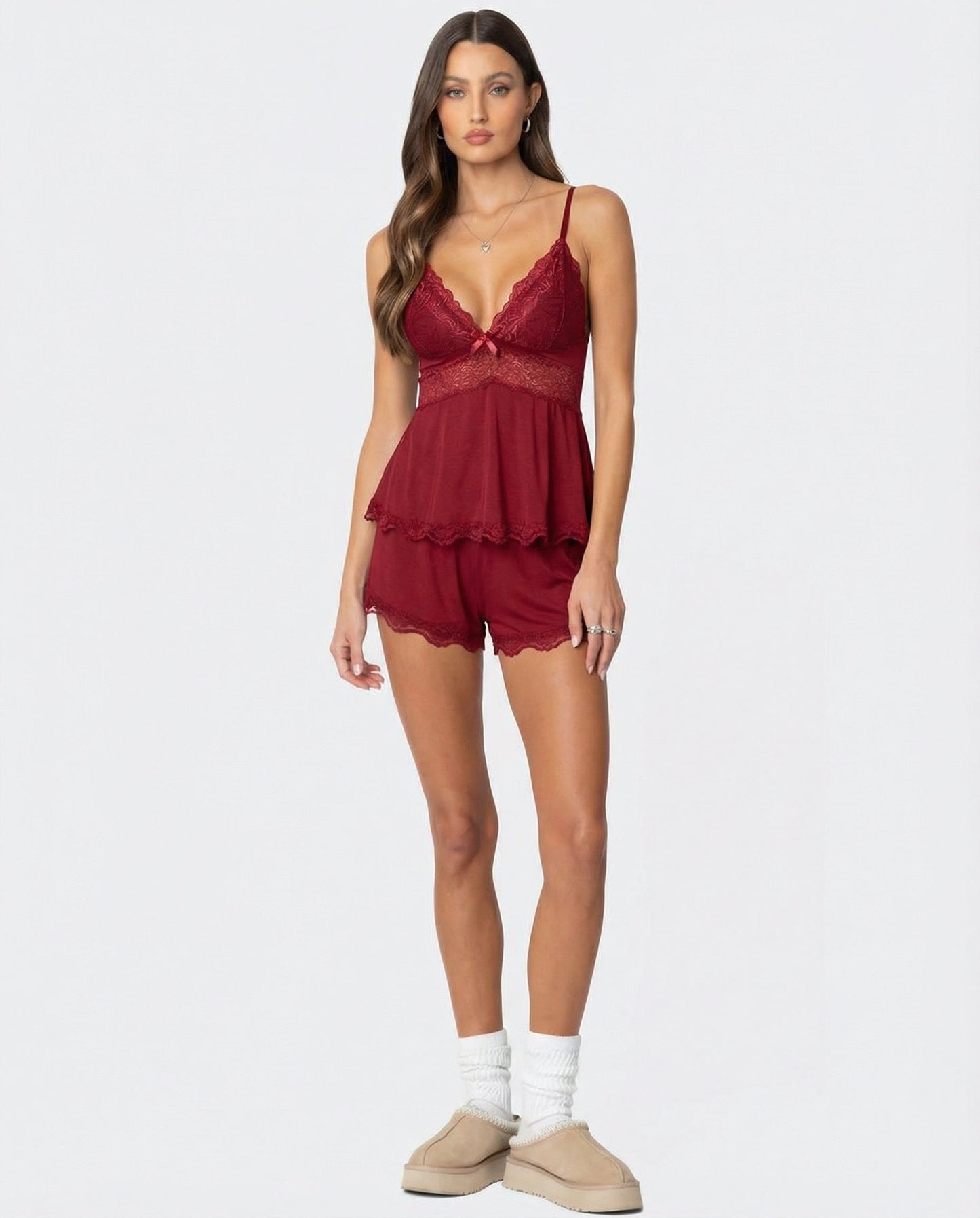 Nyxa set pigiama pizzo