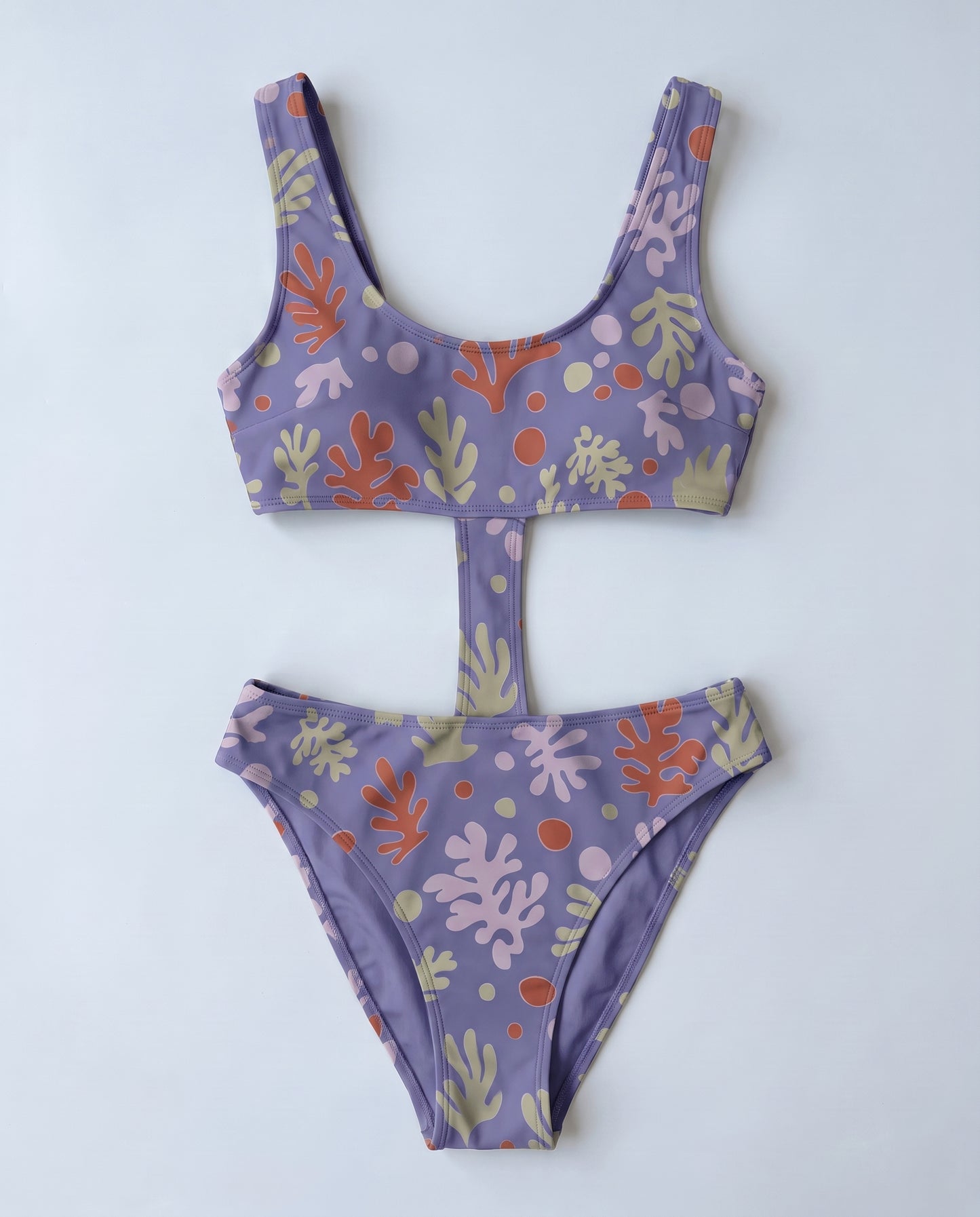 Paradiso costume intero tan-through Coral Jewel — packshot · Rolvea