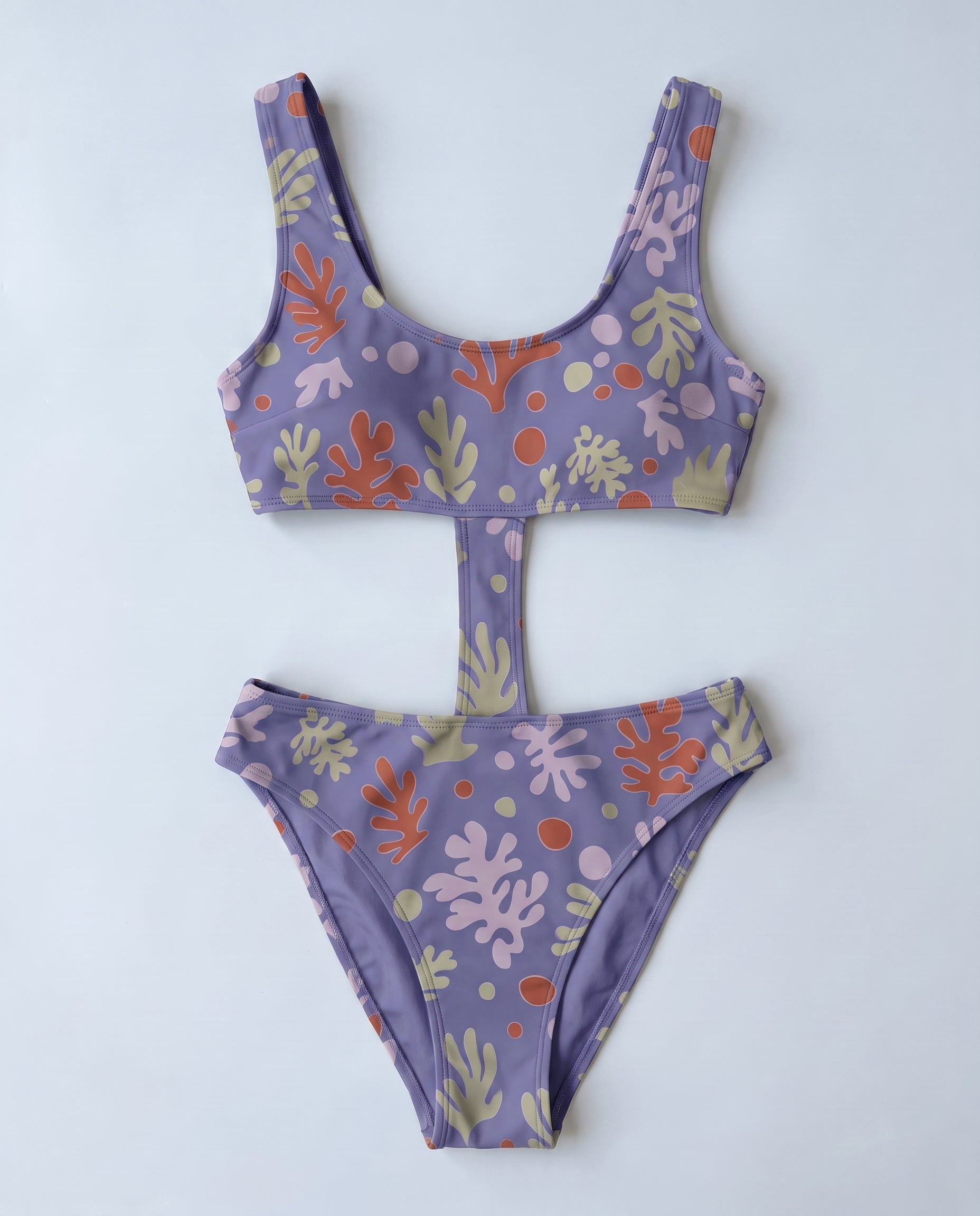 Paradiso costume intero tan-through Coral Jewel — packshot · Rolvea