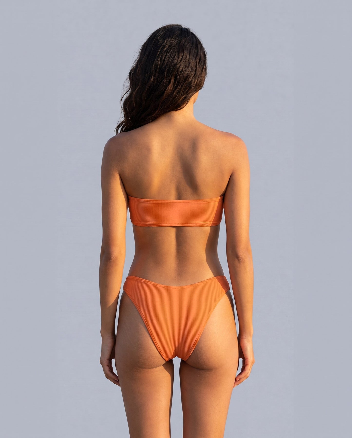Khloey bikini tan-through Rolvea — arancione, vestibilita retro