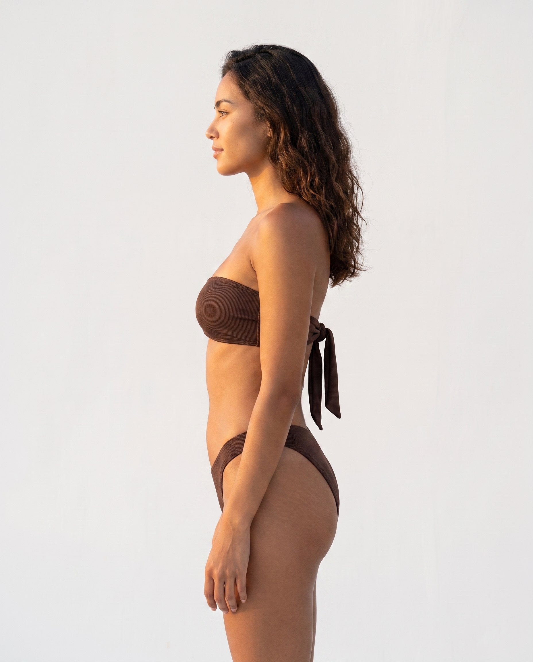 Khloey bikini tan-through Rolvea — marrone, vestibilita di lato