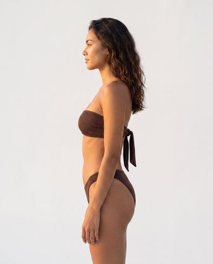 Khloey bikini tan-through Rolvea — marrone, vestibilita di lato
