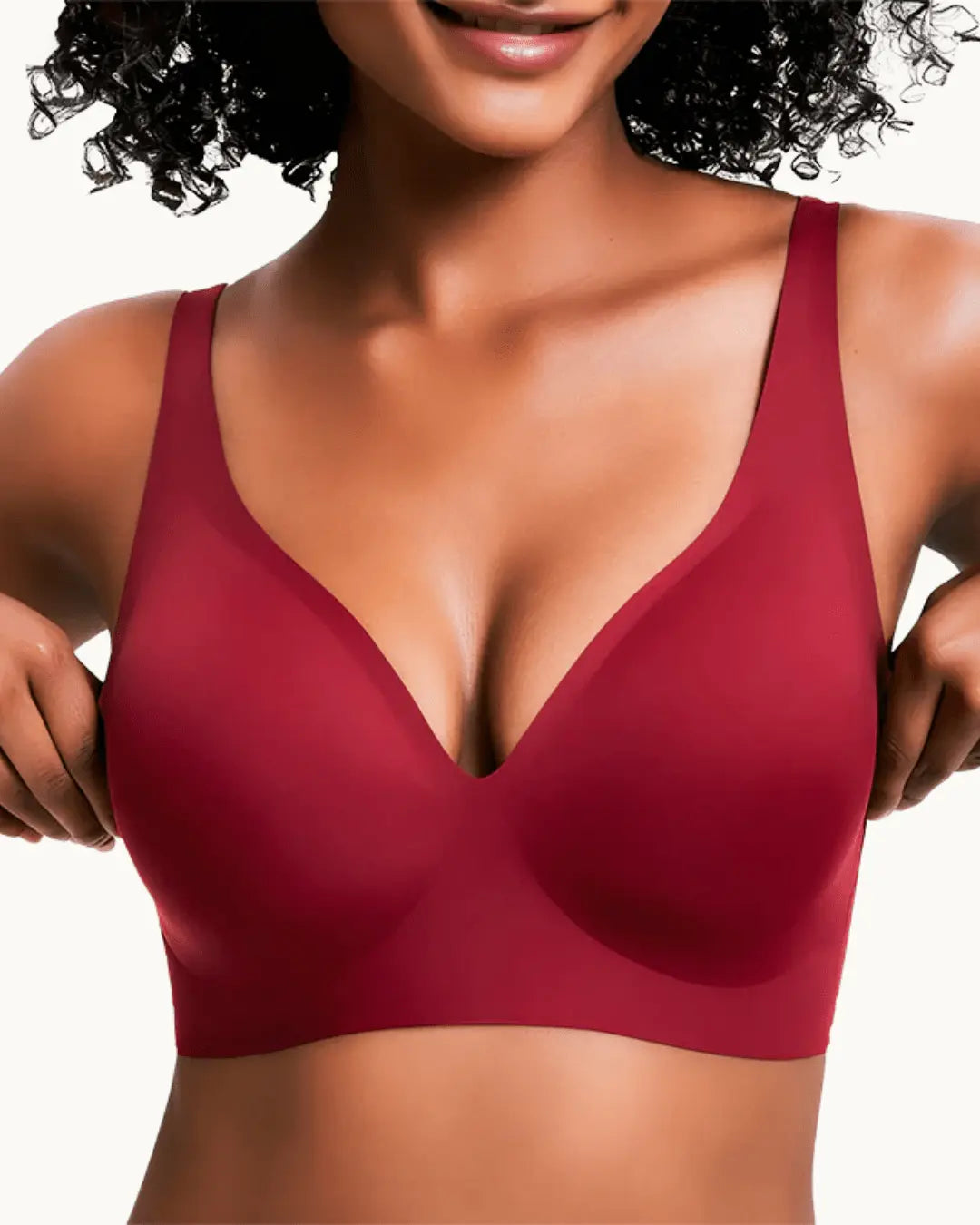 Reggiseno Pureline Comfort senza ferretto · Rosso