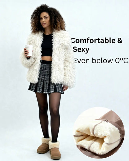 Collant Termici Modellanti — comodi e sexy anche sotto 0 °C, con gonna e stivali — interno in pile