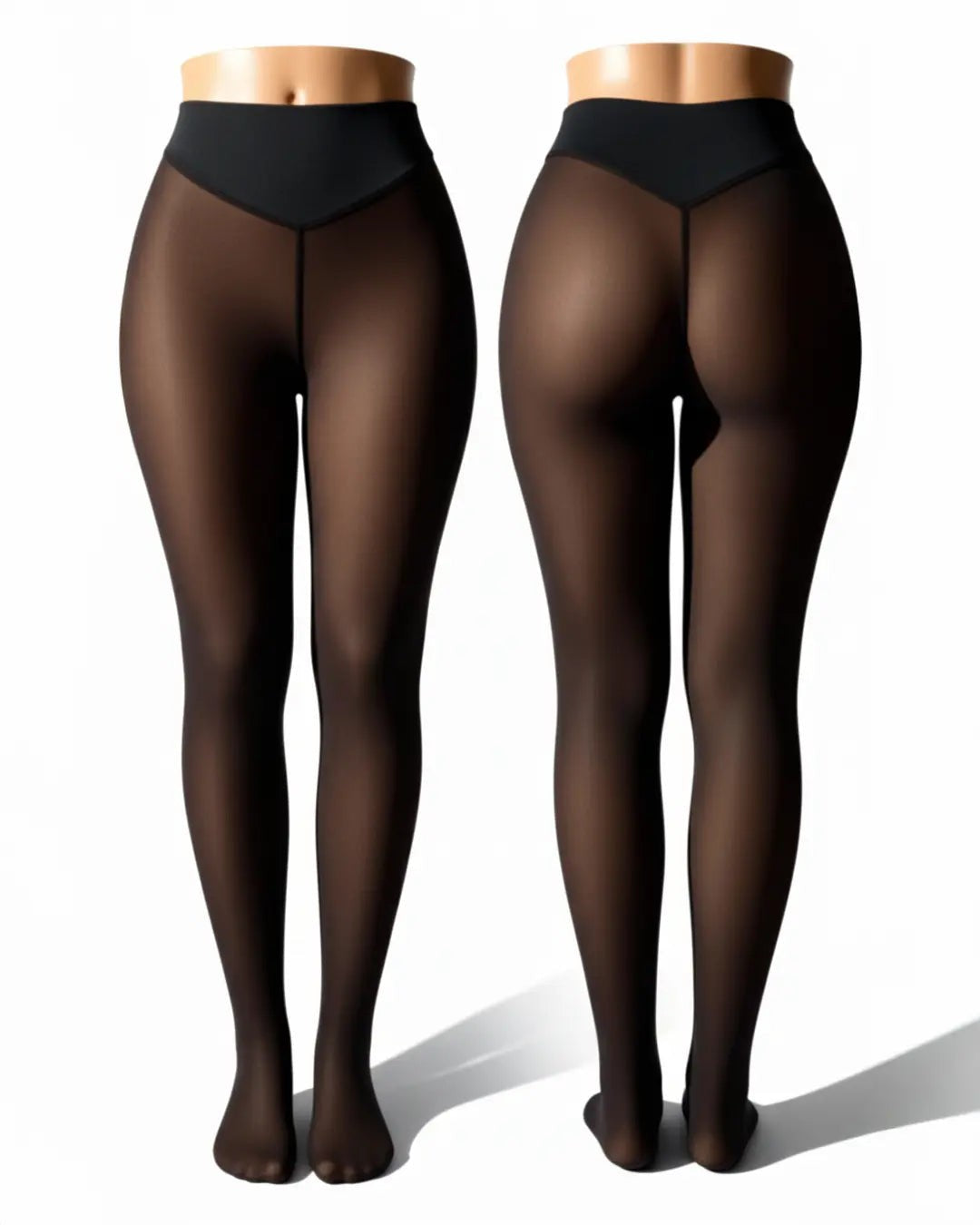 Collant Termici Modellanti — Bronzo — davanti e dietro