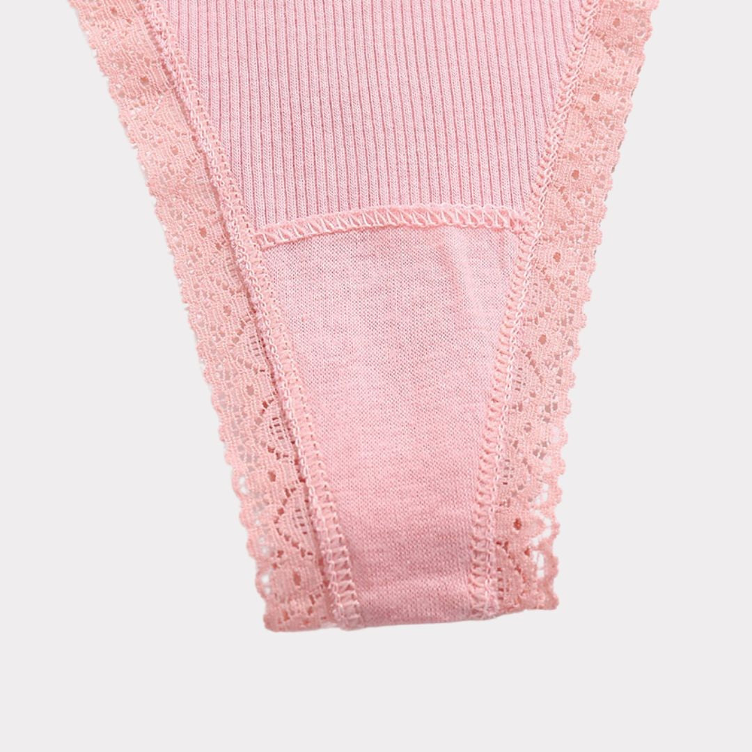 Tanga Sexy Pureline in cotone con pizzo – Pagane 3, ricevine 5 — foto 5