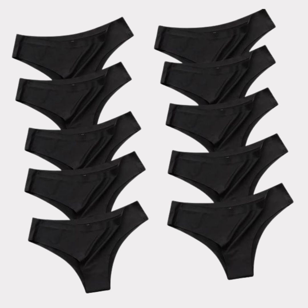 Slip Invisibile Pureline senza cuciture – Pagane 5, ricevine 10 · Nero