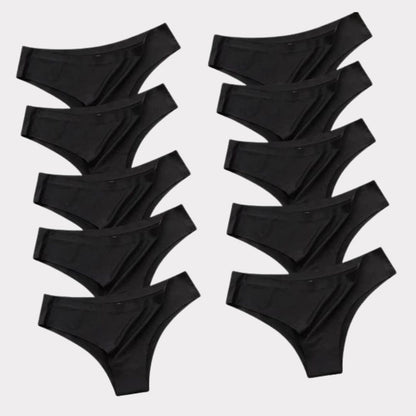 Slip Invisibile Pureline senza cuciture – Pagane 5, ricevine 10 · Nero