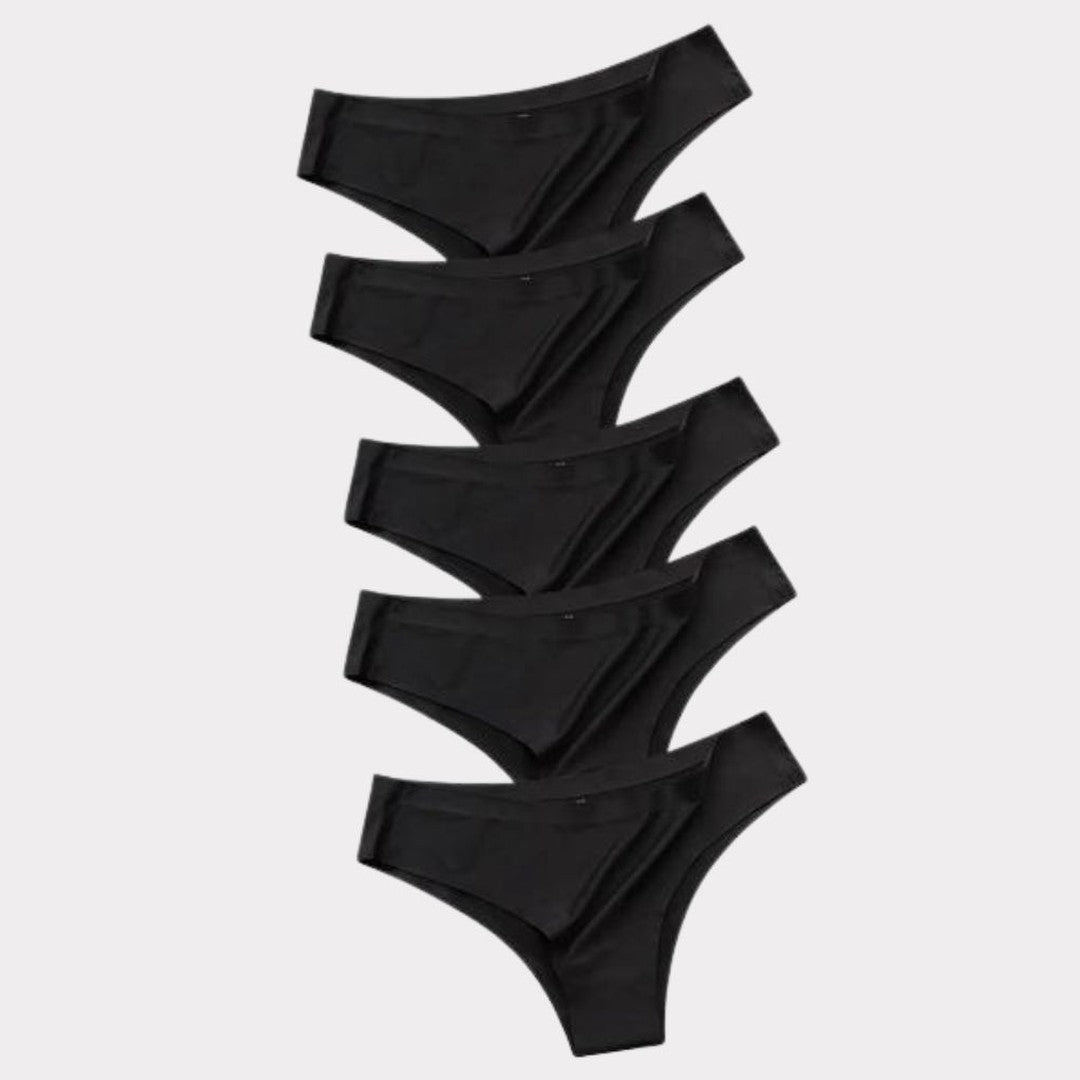 5 × Slip Invisibile Pureline in omaggio · inclusi nei 10 del pack · Nero