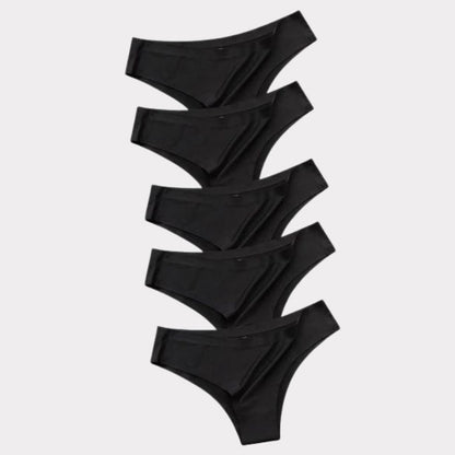 5 × Slip Invisibile Pureline in omaggio · inclusi nei 10 del pack · Nero
