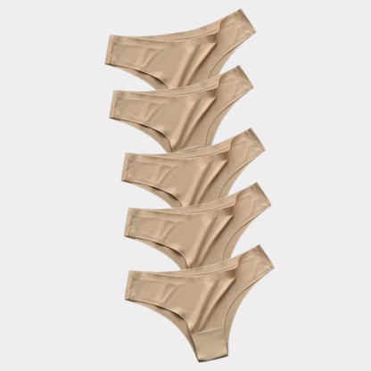 5 × Slip Invisibile Pureline in omaggio · inclusi nei 10 del pack · Toni chiari