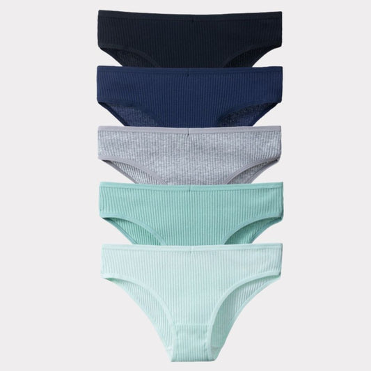 5 × Slip Pureline in omaggio · inclusi nei 10 del pack · Colori assortiti