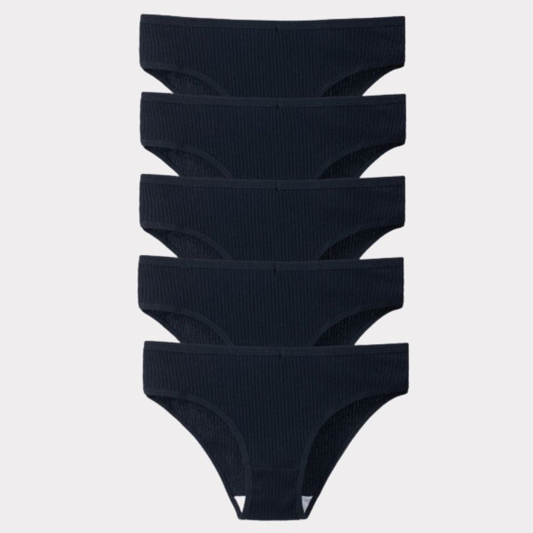 5 × Slip Pureline in omaggio · inclusi nei 10 del pack · Nero