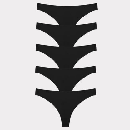 5 × Tanga Invisibile Pureline in omaggio · inclusi nei 10 del pack · Nero