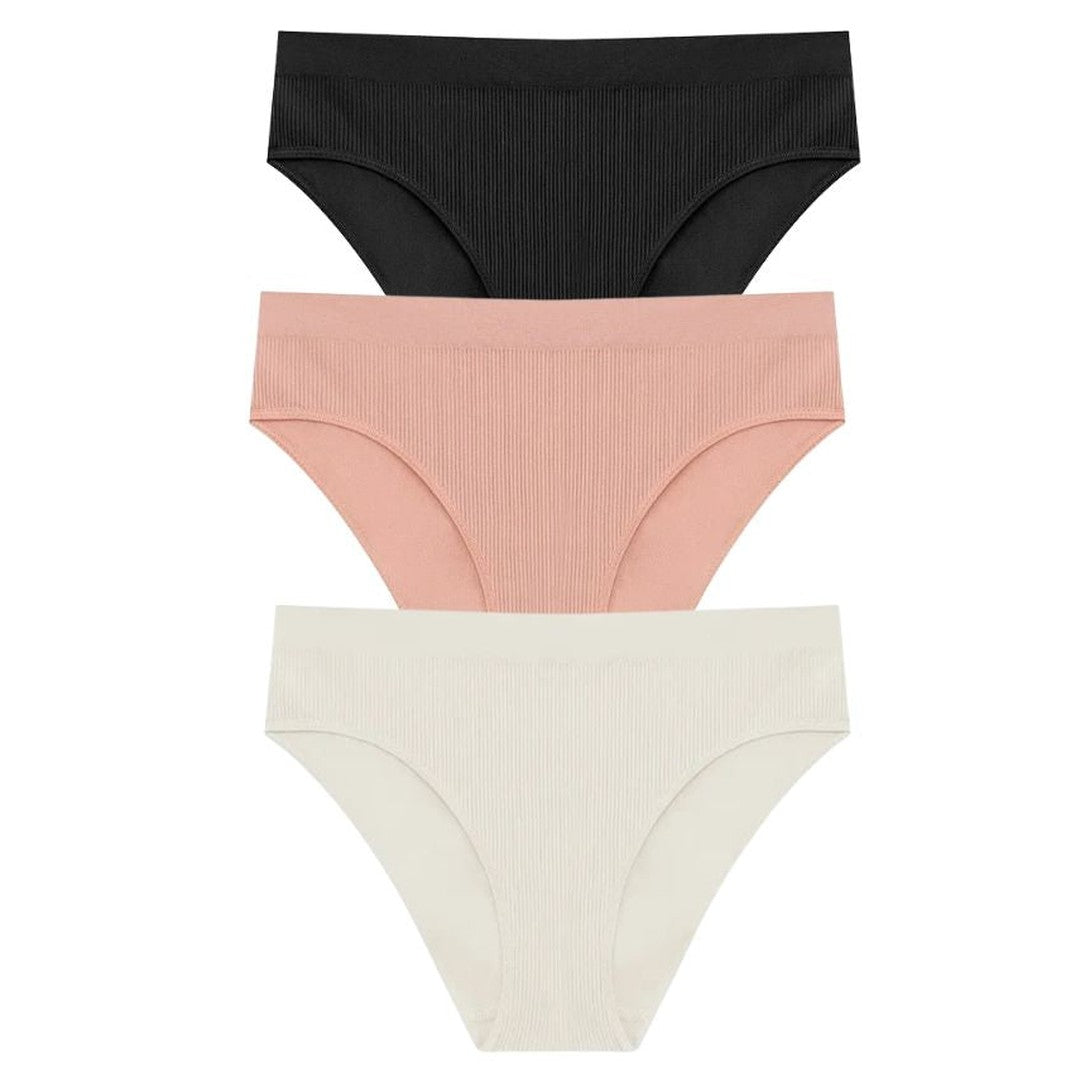 3 × Slip Vita Alta Pureline in omaggio · inclusi nei 6 del pack · Colori assortiti