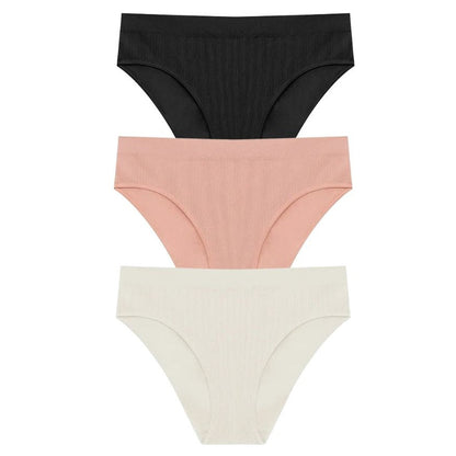 3 × Slip Vita Alta Pureline in omaggio · inclusi nei 6 del pack · Nero, rosa e bianco