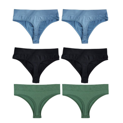 Tanga Pureline a vita alta modellante – Pagane 3, ricevine 6 · Colori assortiti