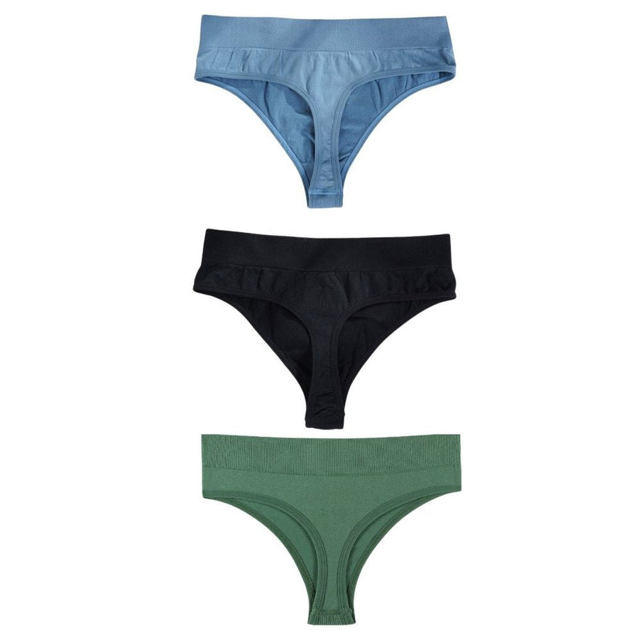 3 × Tanga Vita Alta Pureline in omaggio · inclusi nei 6 del pack · Colori assortiti