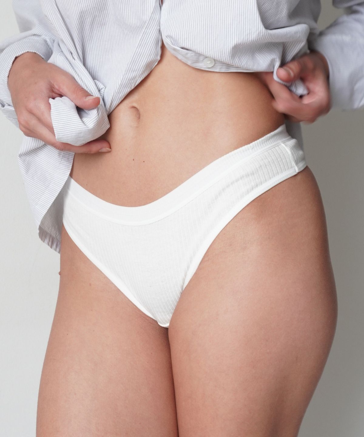 Tanga ComfortCotton [Antibatterico] – Pagane 5, Ricevine 10 — dettaglio tanga rosa cipria