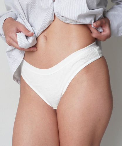 Tanga ComfortCotton [Antibatterico] – Pagane 5, Ricevine 10 — dettaglio tanga rosa cipria
