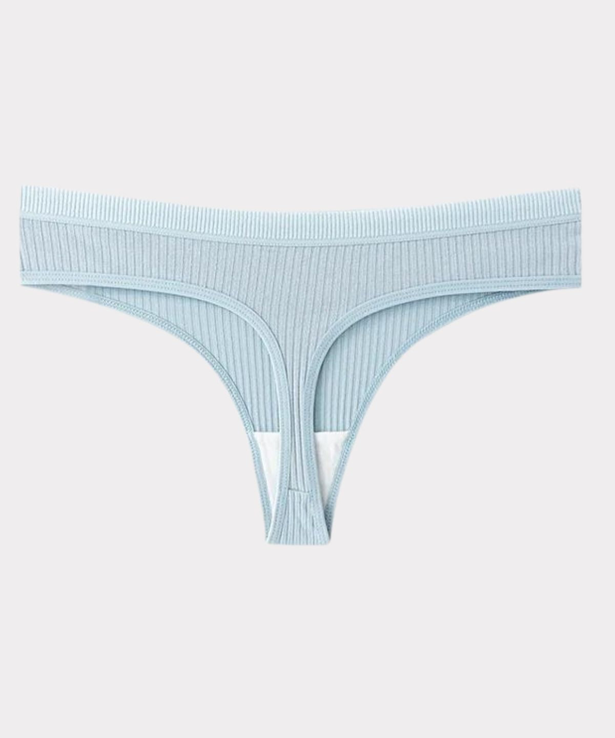 Tanga ComfortCotton [Antibatterico] – Pagane 5, Ricevine 10 — dettaglio tanga azzurro