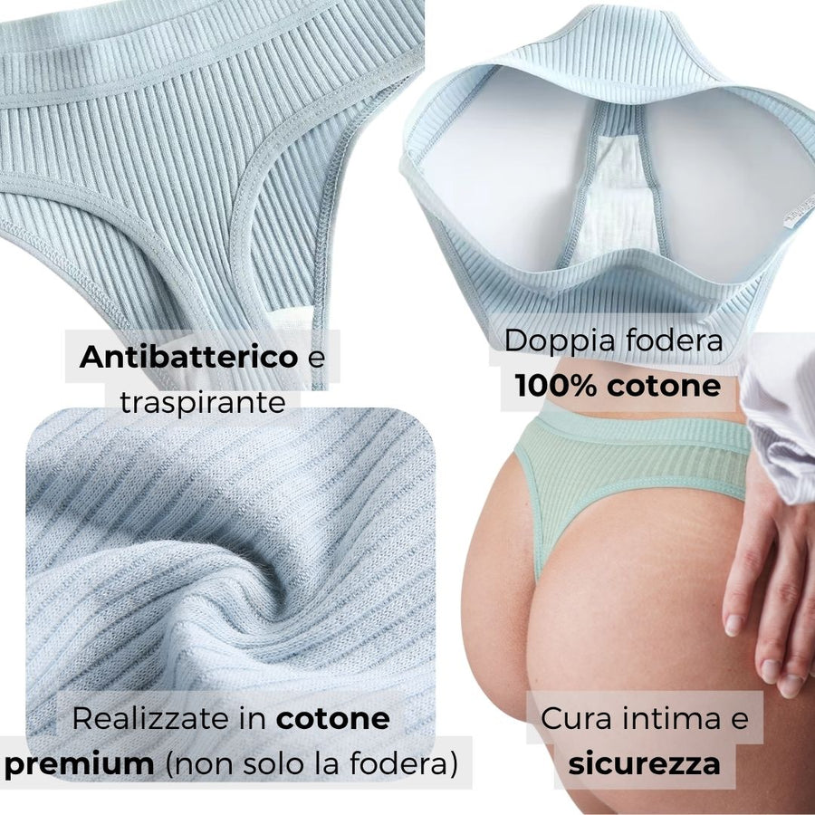 Dettaglio del tessuto a costine e della doppia fodera interna 100% cotone