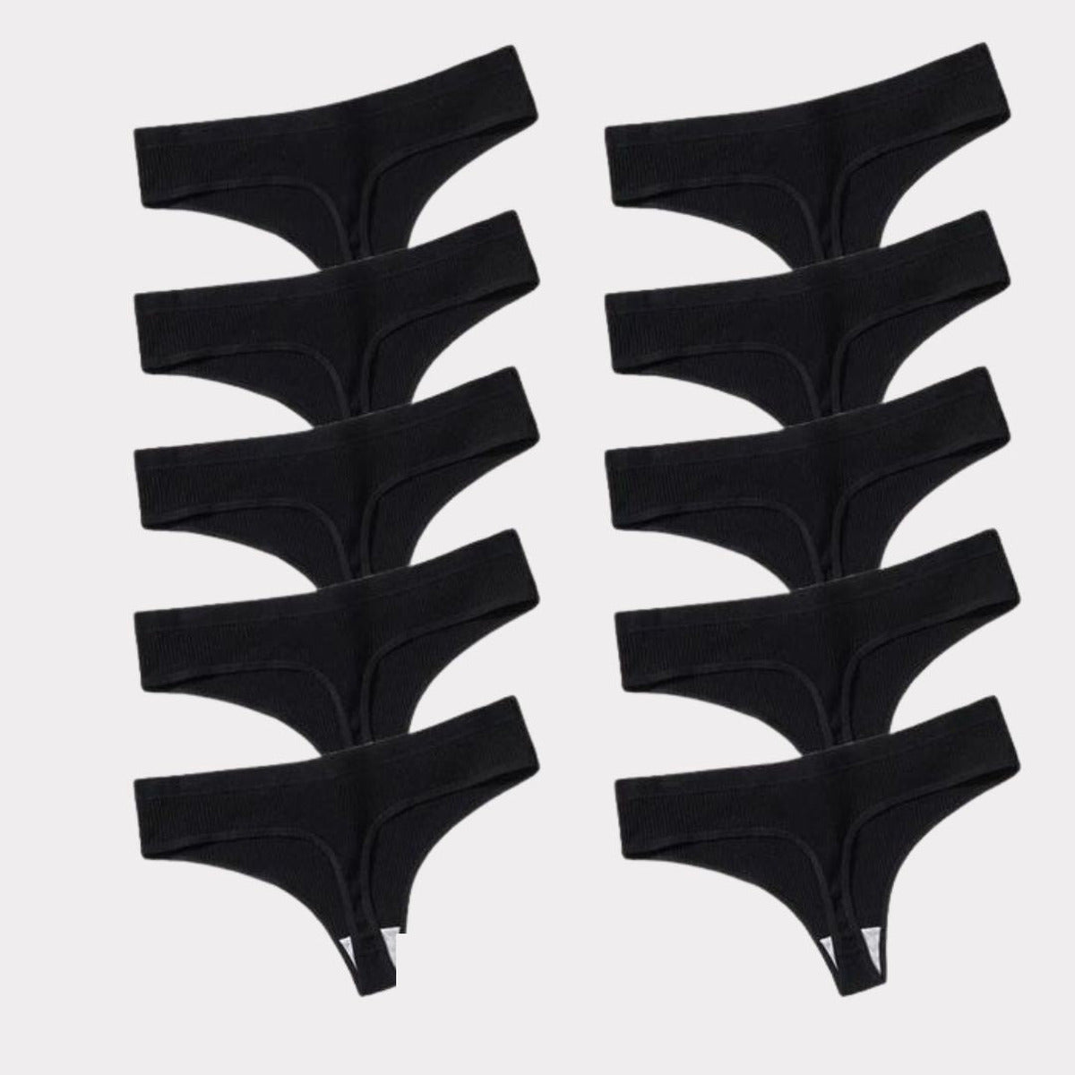Pack Nero: 10 tanga Pureline