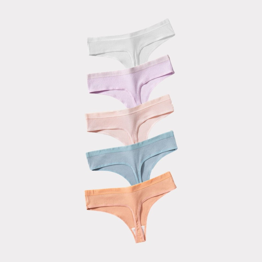 5 tanga Pureline in omaggio · inclusi nei 10 del pack · Toni chiari