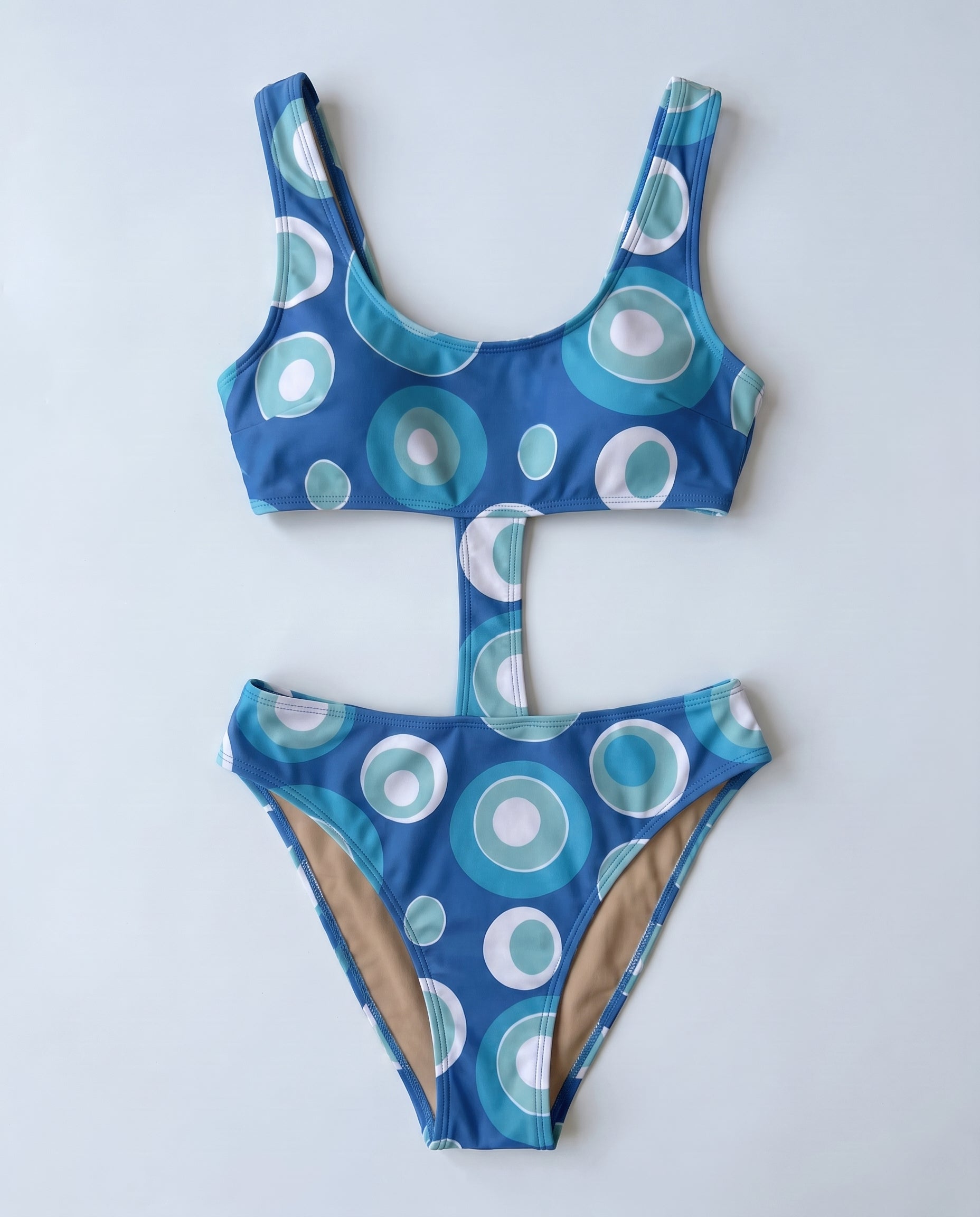 Solea costume intero tan-through Deep Sea — packshot · Rolvea