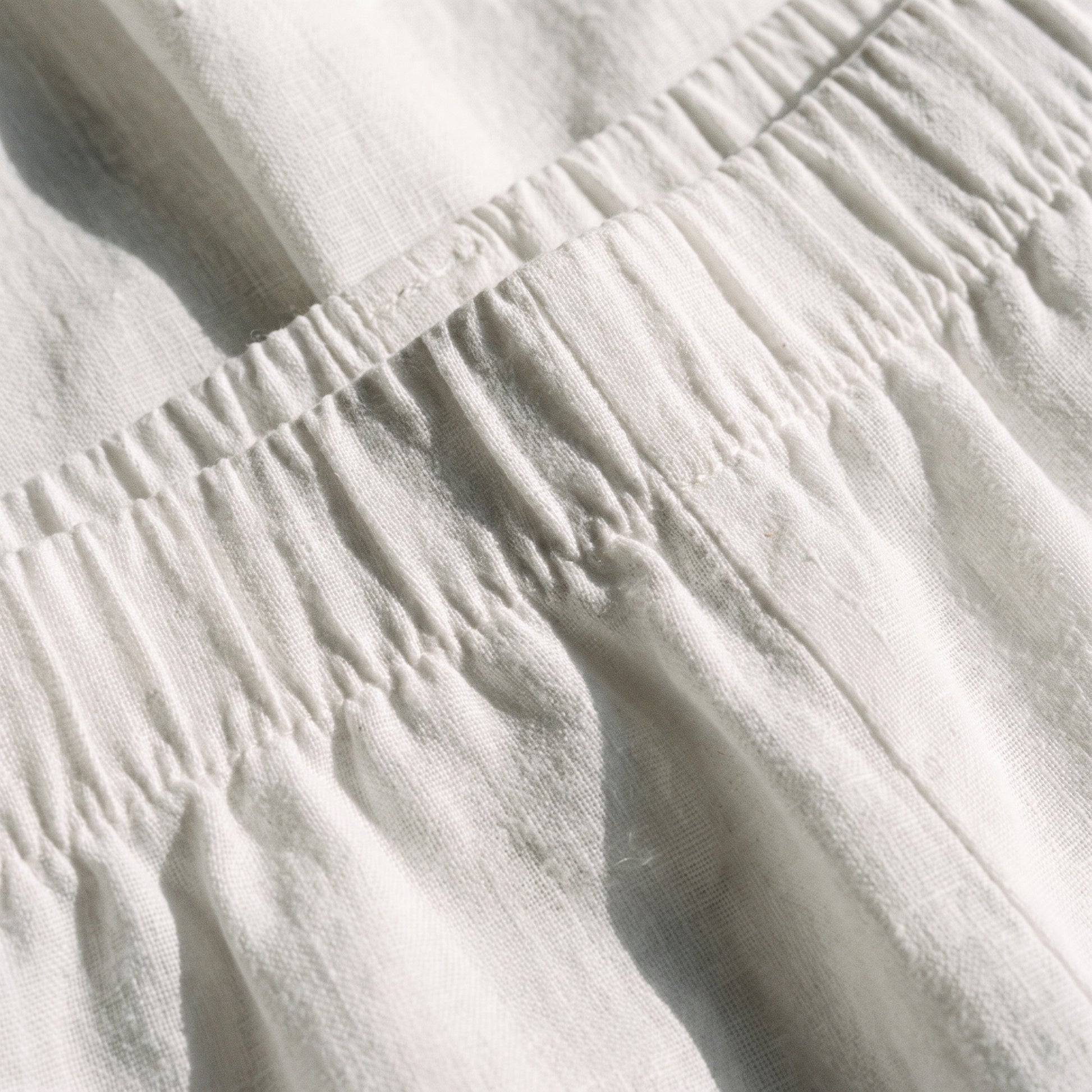 Pantaloni in Lino a Gamba Larga — Bianco